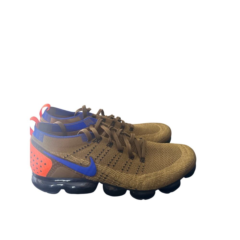 NIKE Air Vapormax Flyknit 2 Mowabb Golden Beige Running RARE Shoes Mens Sz 15c - Picture 3 of 6